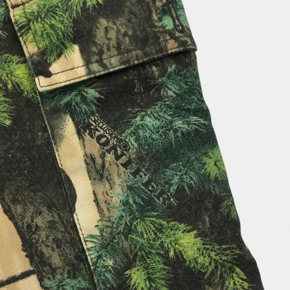 VINTAGE Cabelas Y2K Mens 40 Tall Camo Cargo Pants Seclusion 3D Konifer Tree